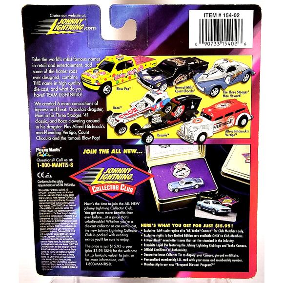 Johnny Lightning Team Lightning THE THREE STOOGES: MOE HOWARD, New, See Pics! - Picture 4 of 4